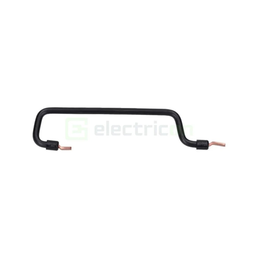 Busbar - Punte alimentare - 1P monofazat distanță între șine DIN 125mm conexiune pin/fază negru - Hager KC125