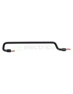 Busbar - Punte alimentare - 1P monofazat distanță între șine DIN 150mm conexiune pin/fază negru - Hager KC150