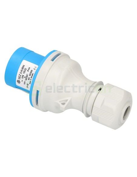 Fișă industrială - CEE 3 poli (2P+E) - mobil - 16A, IP44 - SEZ DK a.s. SEZ1001064100
