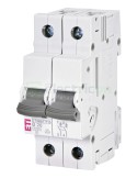 MCB - Siguranță automată - disjunctor - curba B 20A 10kA 2P 2M ETIMAT P10 - ETI 001901211