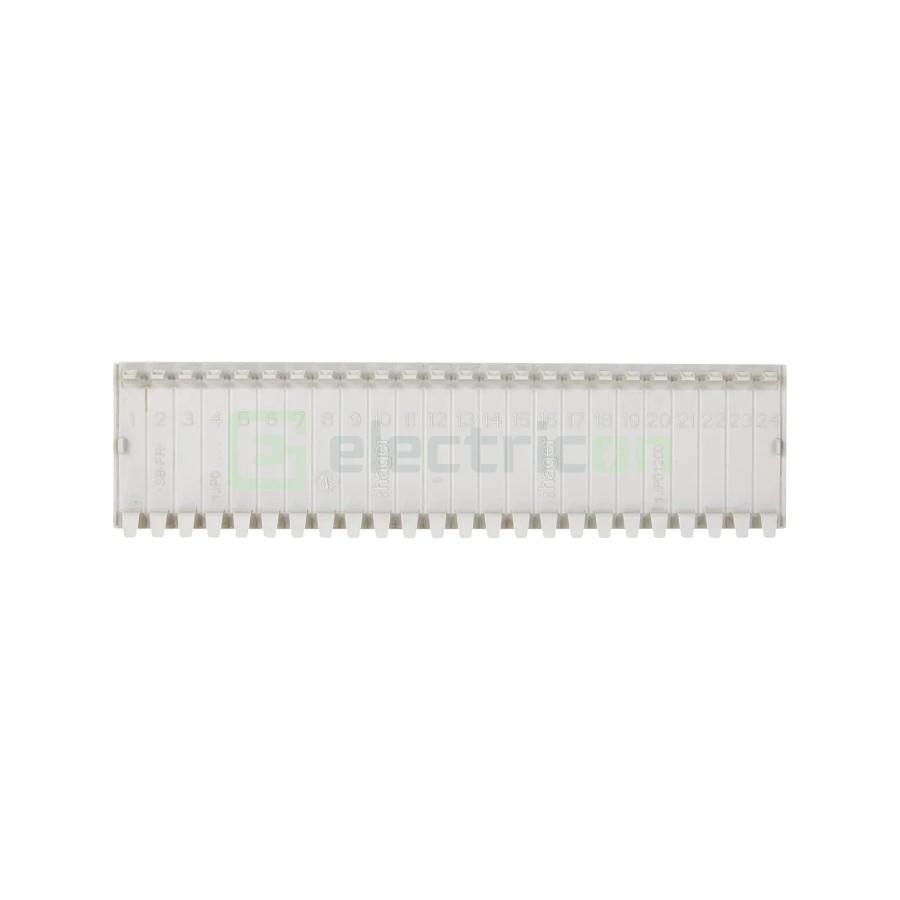 Capac modular - Bandă obturatoare 12M gri deschis - Hager VZ415