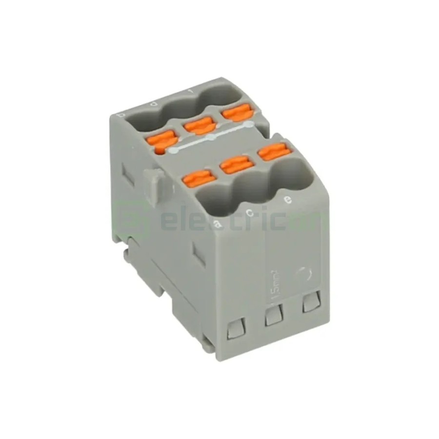 Clemă conexiuni - Bloc de distribuție - PTFIX 6x1.5 gri - Phoenix Contact 3002757