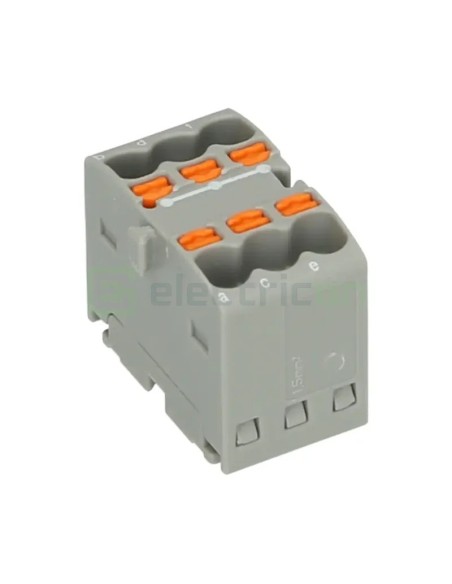 Clemă conexiuni - Bloc de distribuție - PTFIX 6x1.5 gri - Phoenix Contact 3002757
