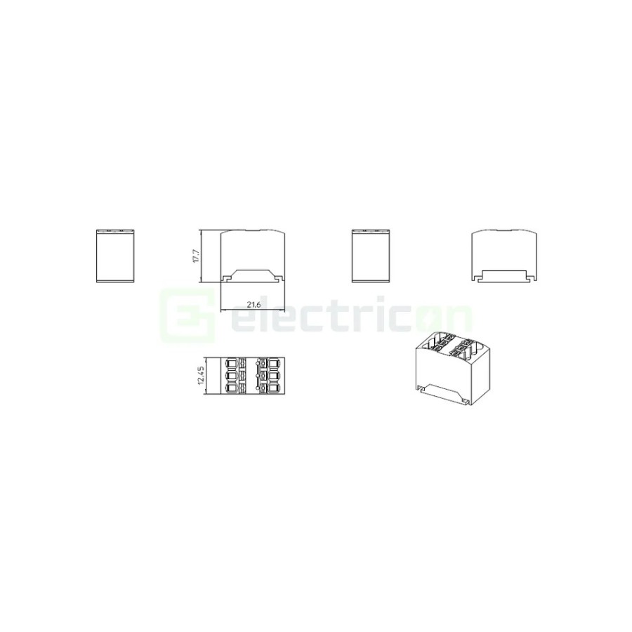 Clemă conexiuni - Bloc de distribuție - PTFIX 6x1.5 gri - Phoenix Contact 3002757