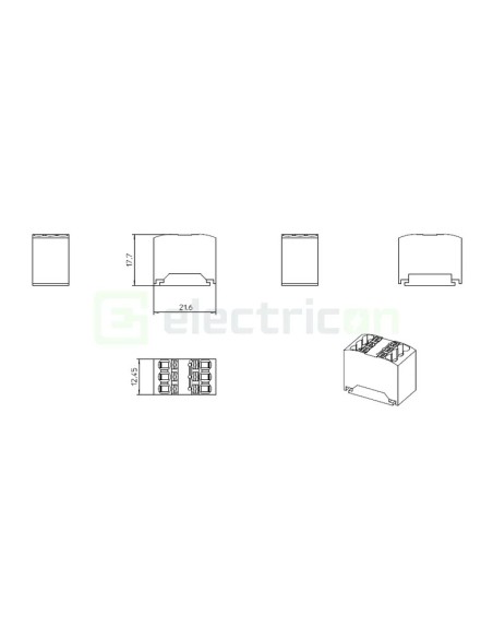 Clemă conexiuni - Bloc de distribuție - PTFIX 6x1.5 gri - Phoenix Contact 3002757