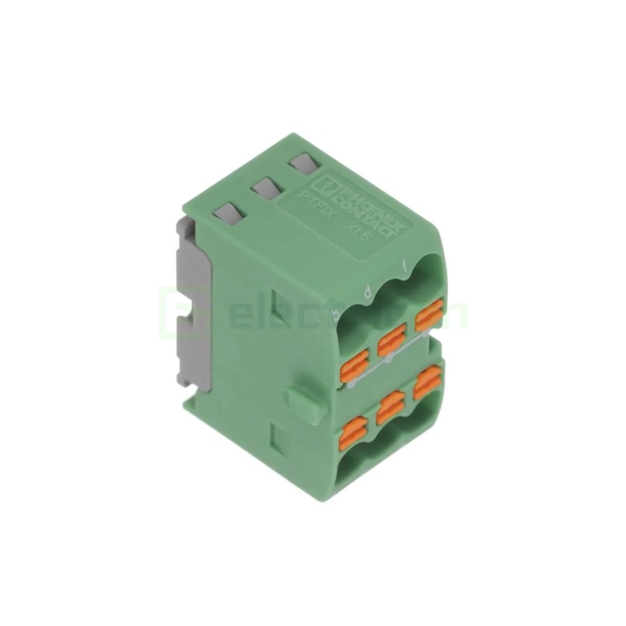 Clemă conexiuni - Bloc de distribuție - PTFIX 6x1.5 verde - Phoenix Contact 3002771