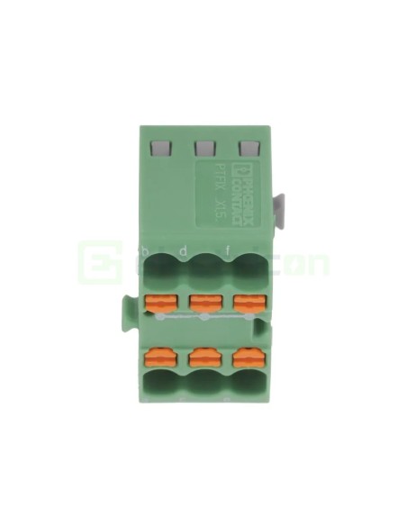 Clemă conexiuni - Bloc de distribuție - PTFIX 6x1.5 verde - Phoenix Contact 3002771