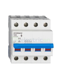 Separator - Comutator - 2 poziții  (0-1) 4P 4M 100A Amparo - Schrack AZ200204