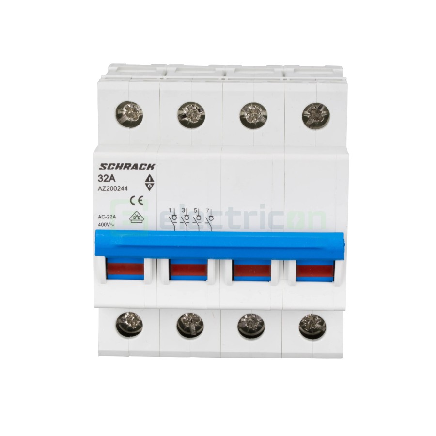 Separator - Comutator - 2 poziții  (0-1) 4P 4M 32A Amparo - Schrack AZ200244