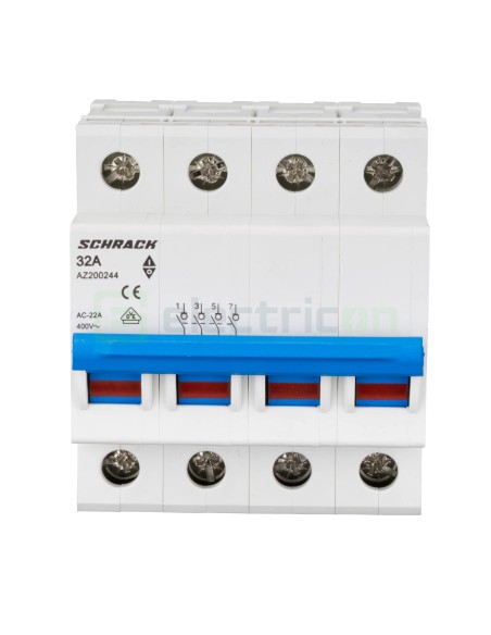 Separator - Comutator - 2 poziții  (0-1) 4P 4M 32A Amparo - Schrack AZ200244