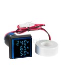 Multimetru de panou, LED albastru, pătrat - Schrack LORA MGF32100B