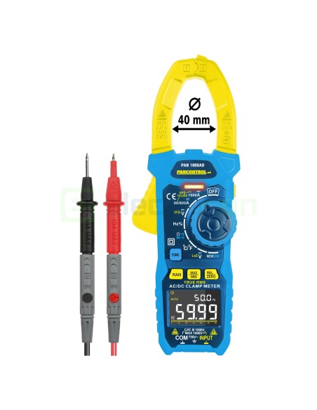 Clește ampermetric - clampmetru - 1000A AC/DC, TrueRMS, InRush, CAT III 1000V NCV, Pancontrol PAN 1000AD