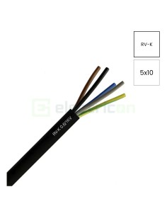 Cablu electric lițat RV-K 5x10 mm² - Schrack ROX112423-