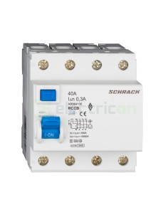 RCCB tip A selectiv 40A 300mA 4P Schrack Amparo