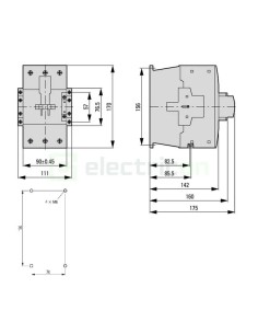 Contactor 3P 115A 3ND 230V ALEA II - Schrack LTD31733 2