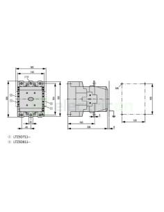 Contactor 3P 300A 2ND/2NI 230V ALEA II - Schrack LTD53153 2