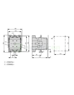 Contactor 3P 225A 2ND/2NI 230V ALEA II - Schrack LTD42353 2