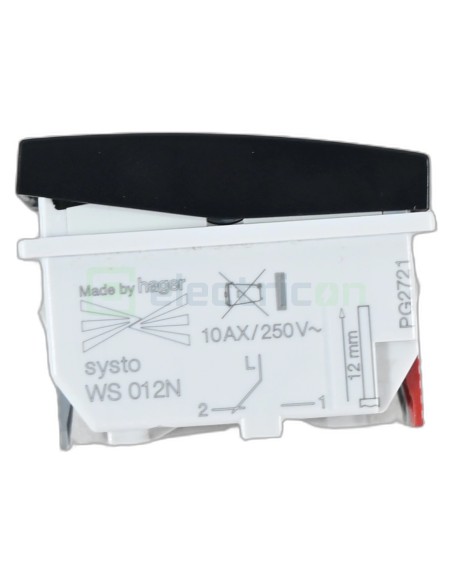 Hager WS012N, întrerupător cap-scară 10A, 1M