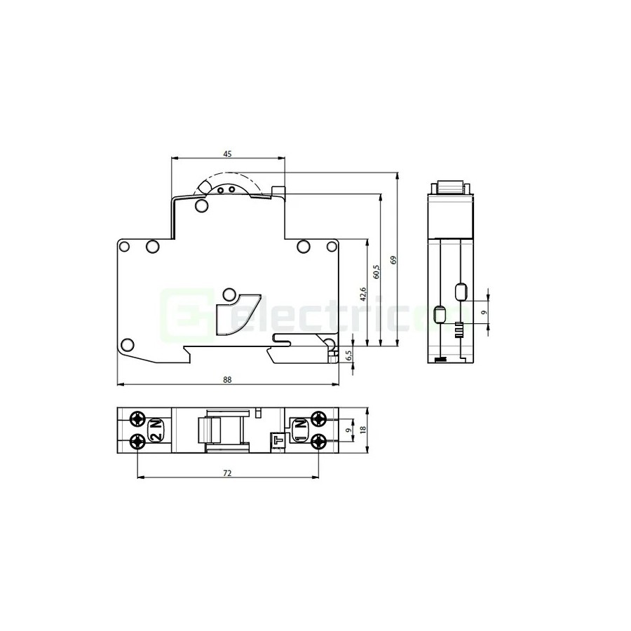 RCBO ETI 002176034 16A 30mA tip A