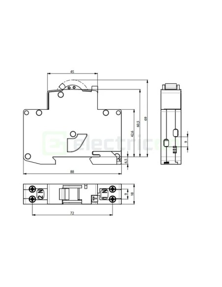 RCBO ETI 002176034 16A 30mA tip A