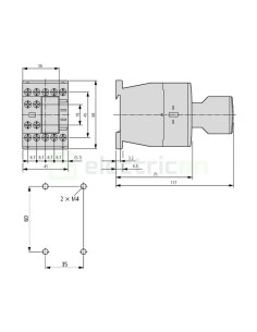 Contactor 3P 7A 3ND 230V ALEA II - Schrack LTD00713 2