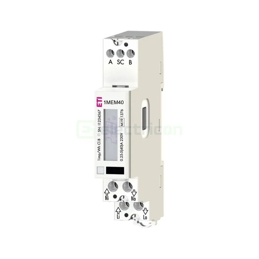 ETI 1MEM40-BPO - contor digital monofazat 40A