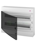 Tablou electric ABS - siguranțe - 48M (2x24) aparent, ușă transparentă ECT 2x24PT - ETI 001100285