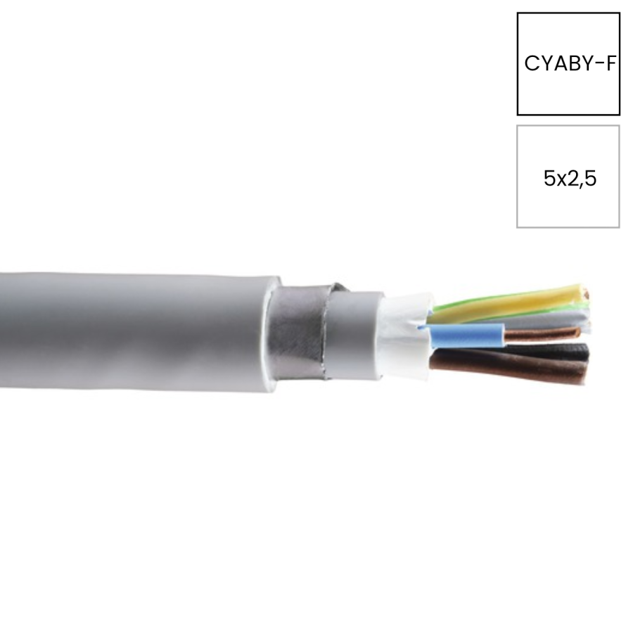 Cablu armat CYABYF 5x2.5mm²