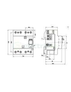 RCCB ETI tip B 63A 30mA - EFI-P4 002061953 2