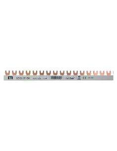Busbar - Baretă alimentare - 1P monofazat tip furcă 54M (1m) (54x MCB 1P) 12mm² 80A  IZ12/1F/54 - ETI 002921026 2