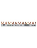 Busbar - Baretă alimentare - 1P monofazat tip furcă 54M (1m) (54x MCB 1P) 12mm² 80A  IZ12/1F/54 - ETI 002921026