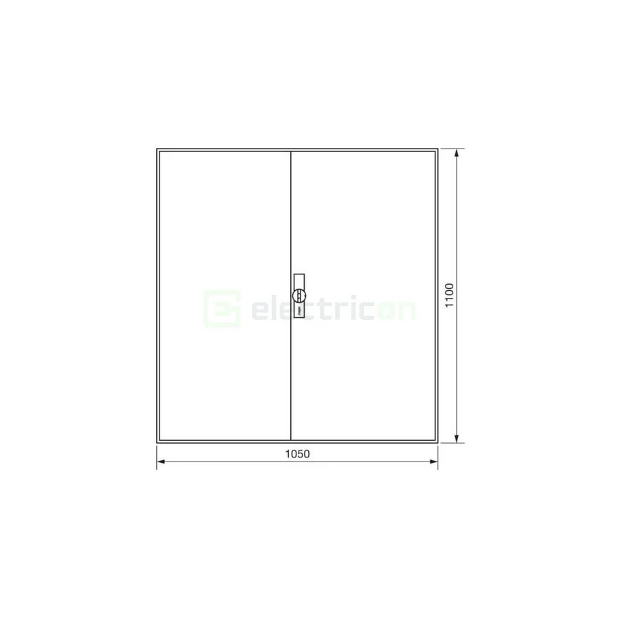 Tablou electric ABS - siguranțe - 336M (7x48) aparent ușă metalică Univers Hager FWB74S