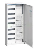Tablou combo metalic - Hibrid - 168M (84M sigurante electrice + 84M multimedia) aparent Univers Hager FWB72K1