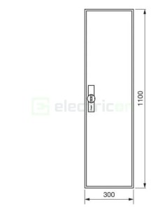 Tablou electric metalic - siguranțe - 84M (7x12) aparent Univers Hager FWB71S 2