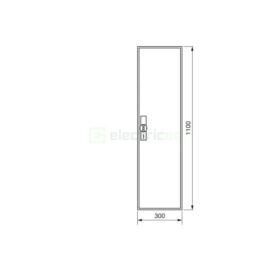 Tablou electric metalic - siguranțe - 84M (7x12) aparent Univers Hager FWB71S