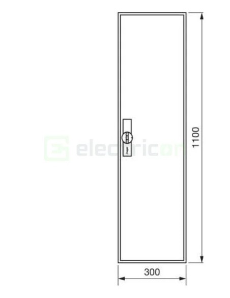Tablou electric metalic - siguranțe - 84M (7x12) aparent Univers Hager FWB71S