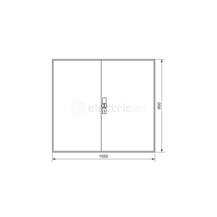Tablou electric metalic - siguranțe - 288M (6x48) aparent Hager Univers FWB64S