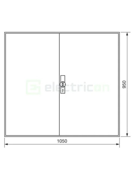Tablou electric metalic - siguranțe - 288M (6x48) aparent Hager Univers FWB64S