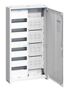 Tablou combo metalic - Hibrid - 144M (72M sigurante electrice + 72M multimedia) aparent Univers Hager FWB62K1
