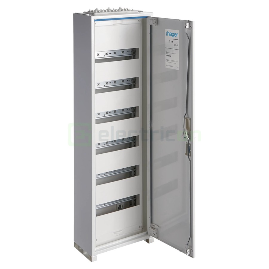 Tablou electric metalic - siguranțe - 72M (6x12) aparent aparent Hager Univers FWB61S