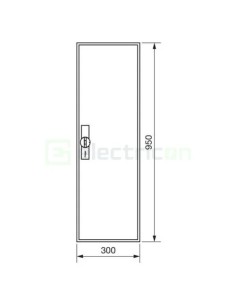 Tablou electric metalic - siguranțe - 72M (6x12) aparent aparent Hager Univers FWB61S 2