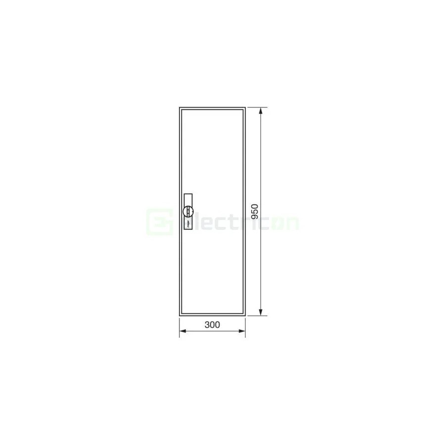 Tablou electric metalic - siguranțe - 72M (6x12) aparent aparent Hager Univers FWB61S