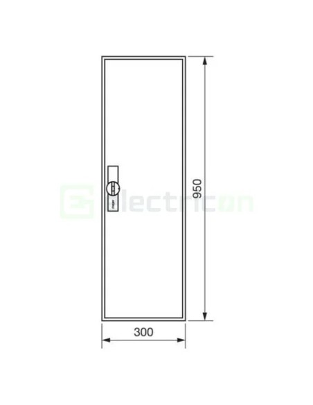 Tablou electric metalic - siguranțe - 72M (6x12) aparent aparent Hager Univers FWB61S
