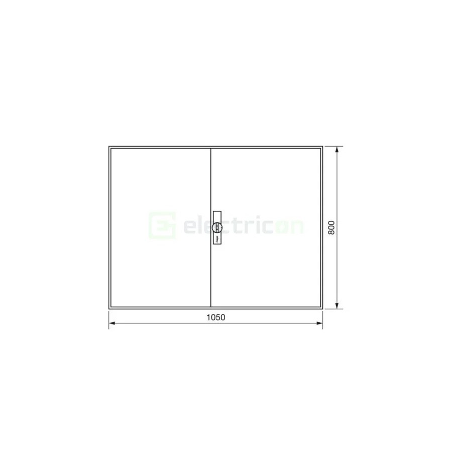 Tablou electric metalic - siguranțe - 240M (5x48) aparent Hager Univers FWB54S