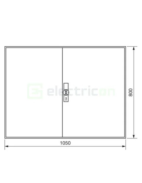 Tablou electric metalic - siguranțe - 240M (5x48) aparent Hager Univers FWB54S