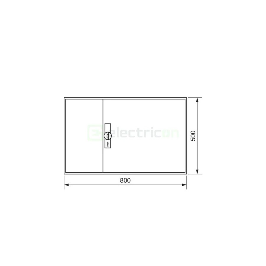 Tablou electric metalic - siguranțe - 108M (3x36) aparent Hager Univers FWB33S
