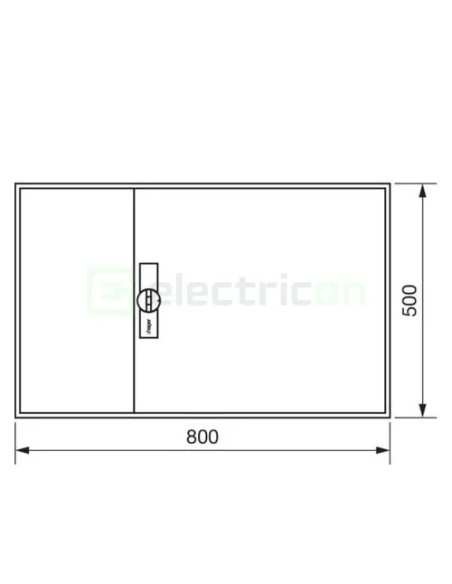 Tablou electric metalic - siguranțe - 108M (3x36) aparent Hager Univers FWB33S