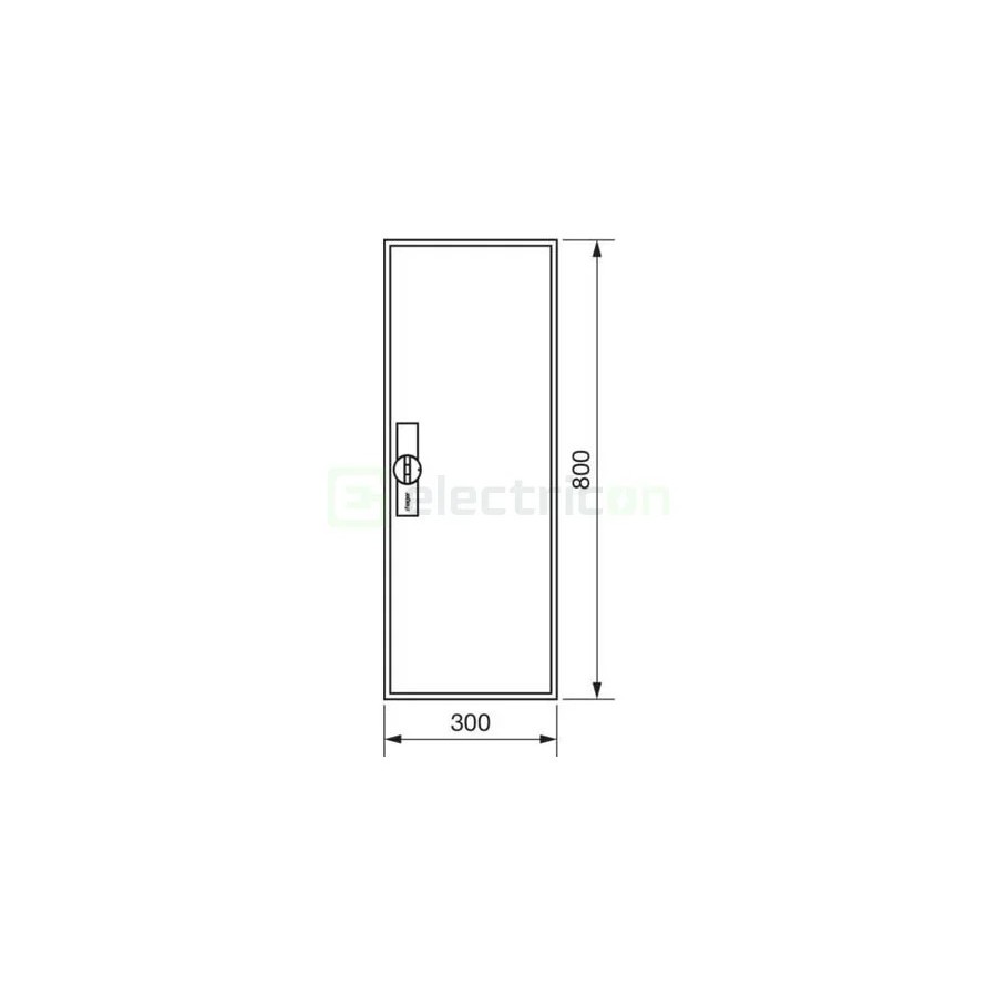 Tablou electric metalic - siguranțe - 60M (5x12) aparent Hager Univers FWB51S