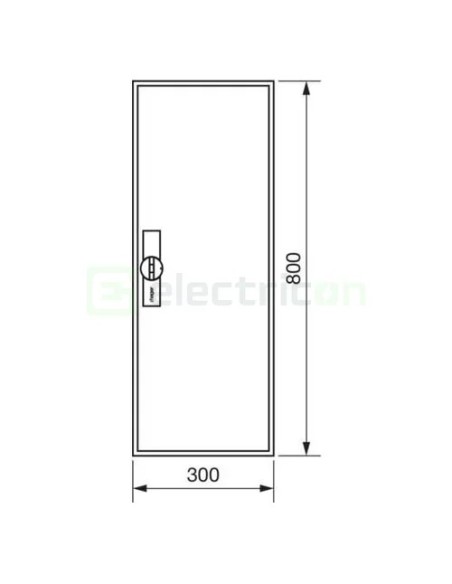 Tablou electric metalic - siguranțe - 60M (5x12) aparent Hager Univers FWB51S