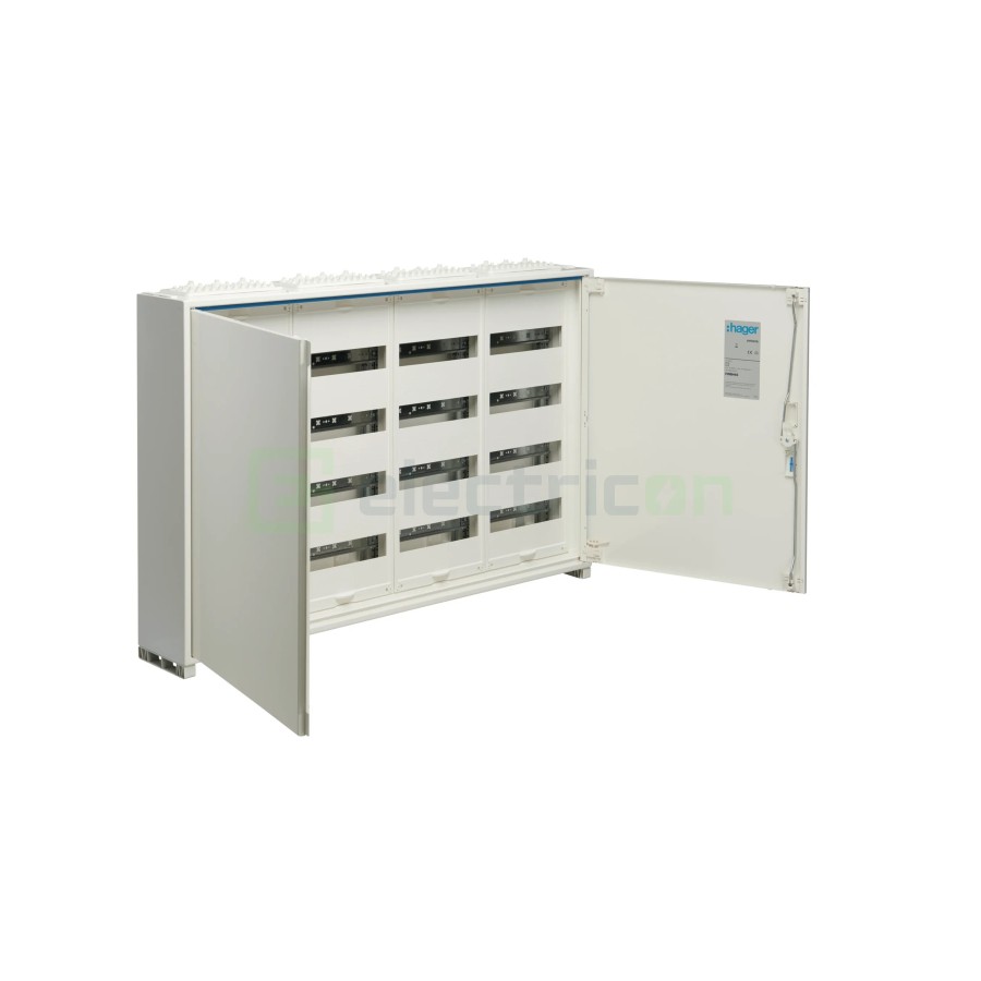 Tablou electric metalic - siguranțe - 192M (4x48) aparent Univers Hager FWB44S